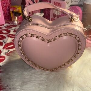 Heart-Shaped Pink Bag